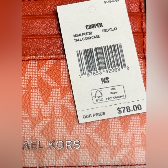 Michael Kors ombré orange card case NWT - Picture 4 of 4